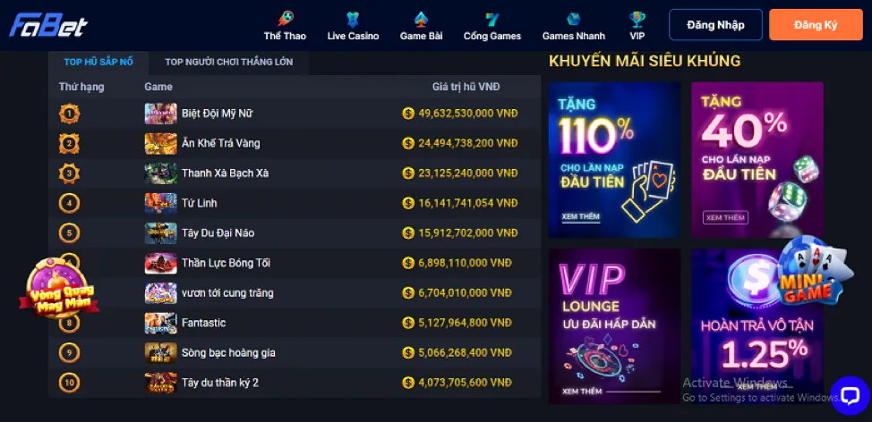 Khuyến Mãi Game Slot W88